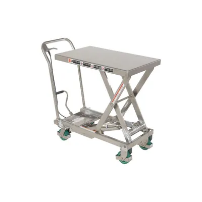 Vestil CART-500-SS3 Stainless Steel Scissor Cart
