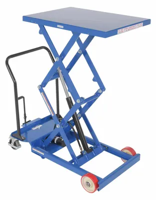 Vestil CART-600-D-FR Steel Premium Double Scissor Cart with Foot Release