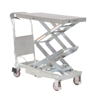 Vestil CART-800-D-PSS Partially Stainless Steel Hydraulic Elevating Cart
