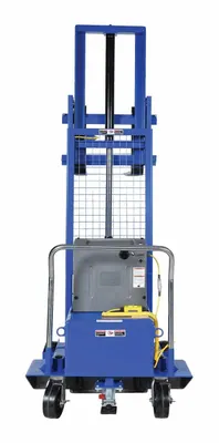 Vestil CB-PMPS-10-60-DC pallet stacker shown from an alternate angle