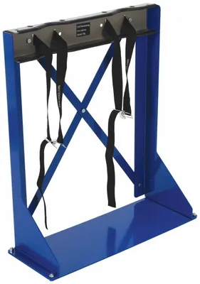 Vestil CB-S-2S Cylinder Bracket Stand 2 Cylinder Capacity Blue
