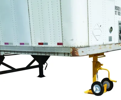 Vestil CJ-BEAM-PN trailer jack shown from an alternate angle