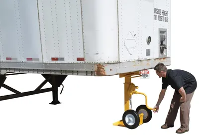 Vestil CJ-BEAM-PN trailer jack shown from an alternate angle