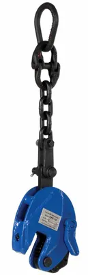 Vestil CPC-10 Steel Vertical Plate Clamp with Chain