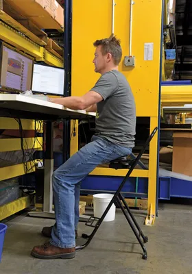 Vestil CPRO-600 facilities maintenance shown from an alternate angle