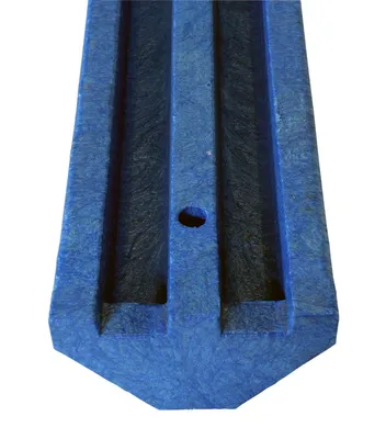 Vestil CS-33-B wheel stop shown from an alternate angle