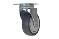 Vestil CST-B28-4X1TPR-S caster wheel shown from an alternate angle
