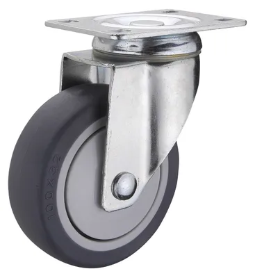 Vestil CST-B28-5X1TPR-S caster wheel shown from an alternate angle