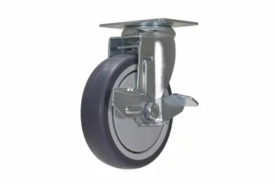 Vestil CST-B28-5X1TPR-SWB caster wheel shown from an alternate angle