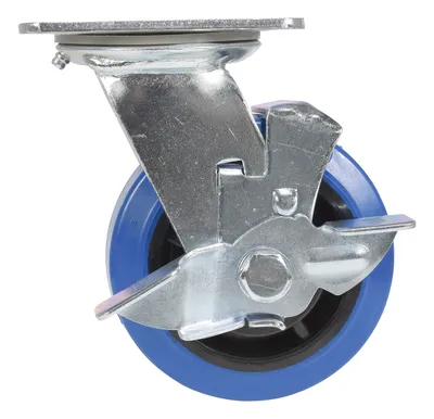 Vestil CST-BB-5X2ER-SWB caster wheel shown from an alternate angle
