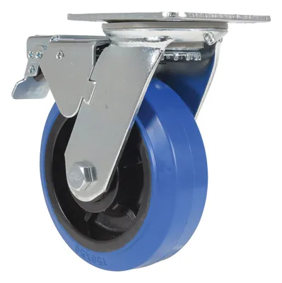 Vestil CST-BB-6X2ER-SWTB caster wheel shown from an alternate angle