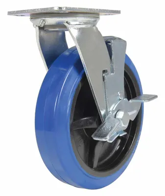 Vestil CST-BB-8X2ER-SWB Elastic Rubber Swivel With Brake Caster