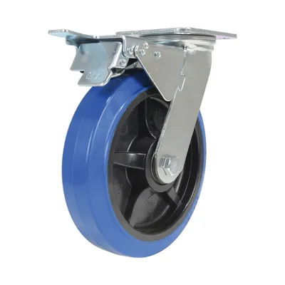 Vestil CST-BB-8X2ER-SWTB caster wheel shown from an alternate angle