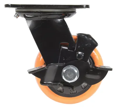 Vestil CST-BN-4X2PUP-SWB caster wheel shown from an alternate angle