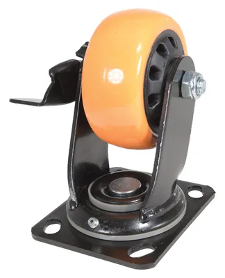 Vestil CST-BN-4X2PUP-SWB caster wheel shown from an alternate angle