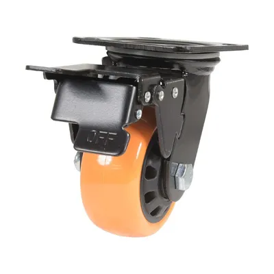 Vestil CST-BN-4X2PUP-SWTB caster wheel shown from an alternate angle