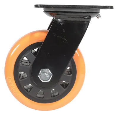 Vestil CST-BN-5X2PUP-S caster wheel shown from an alternate angle