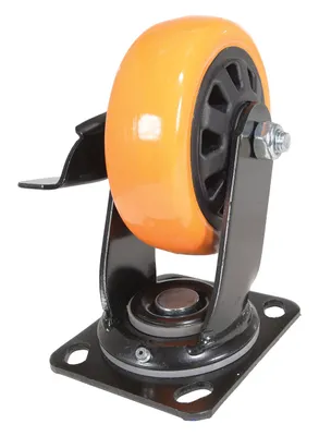 Vestil CST-BN-5X2PUP-SWB caster wheel shown from an alternate angle