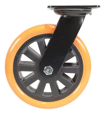 Vestil CST-BN-8X2PUP-S caster wheel shown from an alternate angle