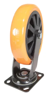 Vestil CST-BN-8X2PUP-S caster wheel shown from an alternate angle