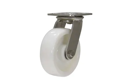 Vestil CST-BSS-6X2NY-S caster wheel shown from an alternate angle