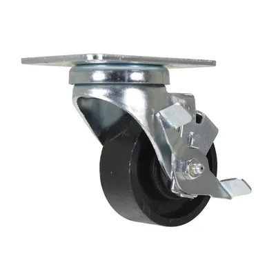 Vestil CST-C02-3X1CI-SWB Cast Iron/Steel Swivel With Brake Caster