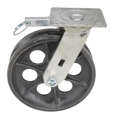 Vestil CST-CI-VG-8X2-S-4L Ductile Steel V-Groove Swivel 3