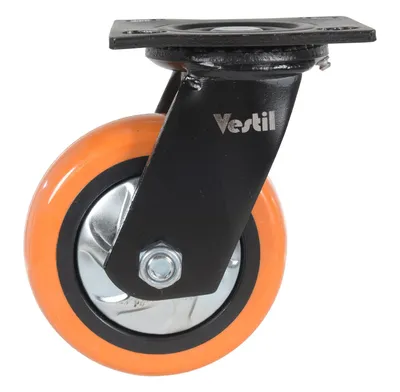 Vestil CST-E6-6X2PUP-S Polyurethane Swivel Caster 3
