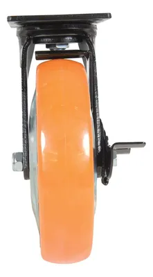 Vestil CST-E6-8X2PUP-SWB Polyurethane Swivel With Brake Caster 4