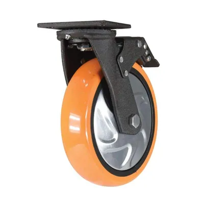 Vestil CST-E6-8X2PUP-SWTB Polyurethane Swivel With Total Brake Caster