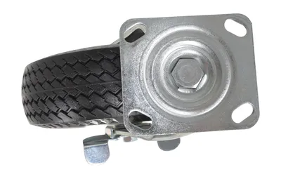Vestil CST-F-10X3FM-S caster wheel shown from an alternate angle