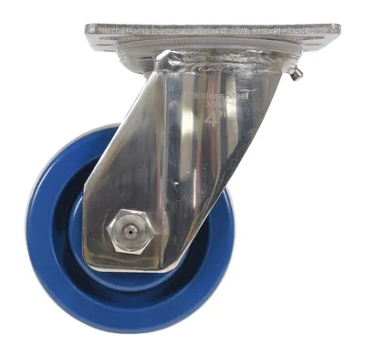 Vestil CST-F-SS-4X2SP-S caster wheel shown from an alternate angle