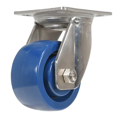 Vestil CST-F-SS-4X2SP-S caster wheel shown from an alternate angle