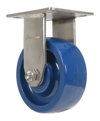 Vestil CST-F-SS-5X2SP-R caster wheel shown from an alternate angle