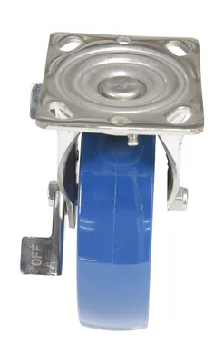Vestil CST-F-SS-8X2SP-SWB Solid Polyurethane Swivel With Brake Caster 4