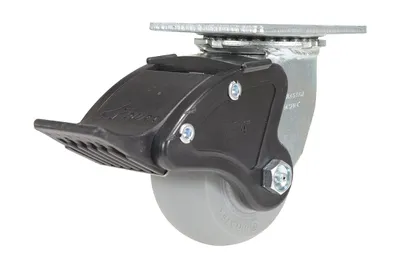 Vestil CST-F34-4X2DK-SWTB1 caster wheel shown from an alternate angle