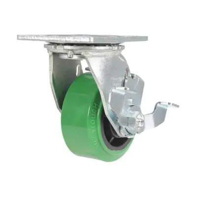 Vestil CST-F34-4X2DT-SWB Polyurethane Swivel With Brake Caster