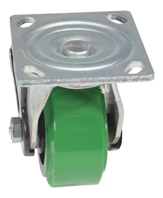 Vestil CST-F34-4X2DT-SWTB1 caster wheel shown from an alternate angle