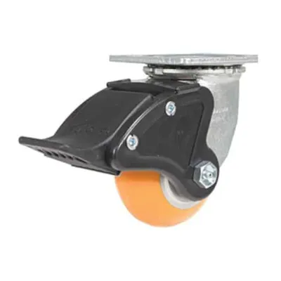 Vestil CST-F34-4X2SI-SWTB1 Polyurethane Swivel With Total Brake Caster