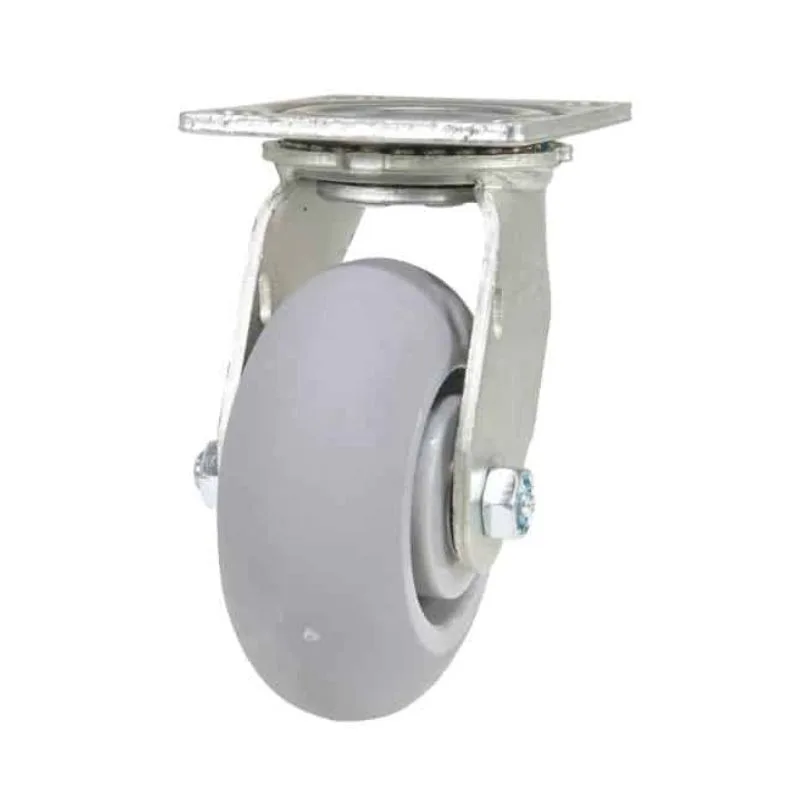 Vestil CST-F34-5X2DK-S Thermoplastic Rubber Swivel Caster