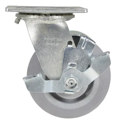 Vestil CST-F34-5X2DK-SWB caster wheel shown from an alternate angle