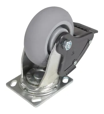 Vestil CST-F34-5X2DK-SWTB1 caster wheel shown from an alternate angle
