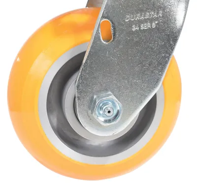 Vestil CST-F34-5X2SI-S caster wheel shown from an alternate angle
