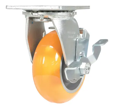Vestil CST-F34-5X2SI-SWB Polyurethane Swivel With Brake Caster