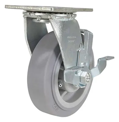 Vestil CST-F34-6X2DK-SWB caster wheel shown from an alternate angle