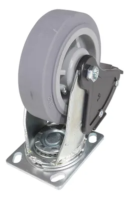 Vestil CST-F34-6X2DK-SWTB1 caster wheel shown from an alternate angle