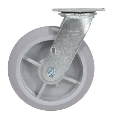 Vestil CST-F34-8X2DK-S caster wheel shown from an alternate angle