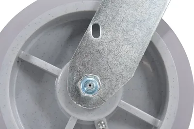 Vestil CST-F34-8X2DK-S caster wheel shown from an alternate angle