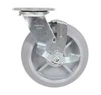 Vestil CST-F34-8X2DK-SWB caster wheel shown from an alternate angle