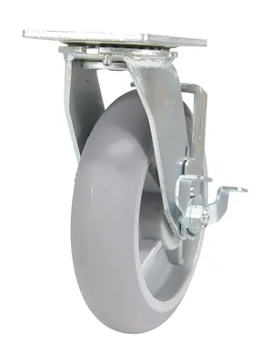 Vestil CST-F34-8X2DK-SWB caster wheel shown from an alternate angle